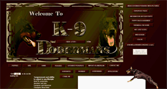 Desktop Screenshot of k9dobermans.com