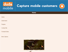 Tablet Screenshot of k9dobermans.com